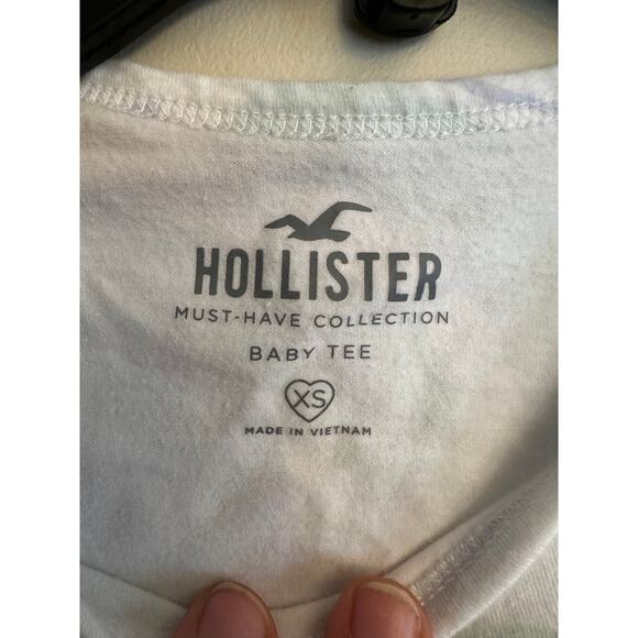 Hollister Pastel Swirl Ruched Baby Tee XS - Picture 7 of 7